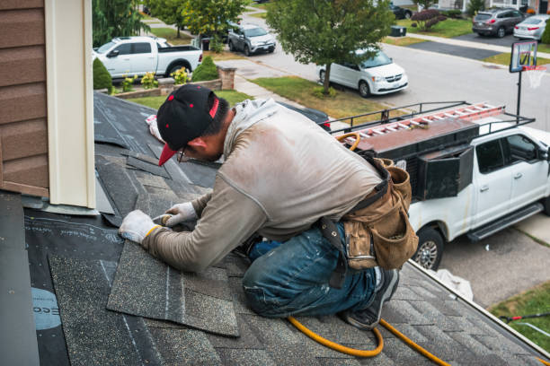 Professional Roofing technician working in Friesland, WI